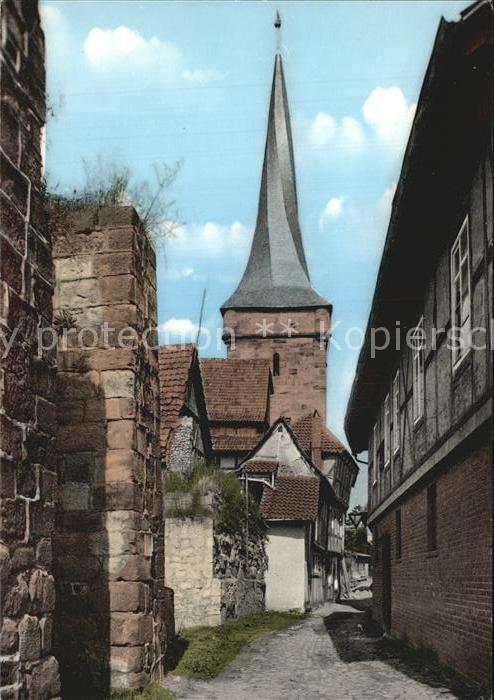 Duderstadt Niedersachsen Mauer mit Westerturm