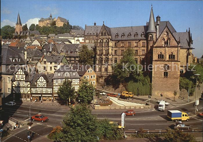 Marburg Lahn Universitaetsstadt mit Schloss