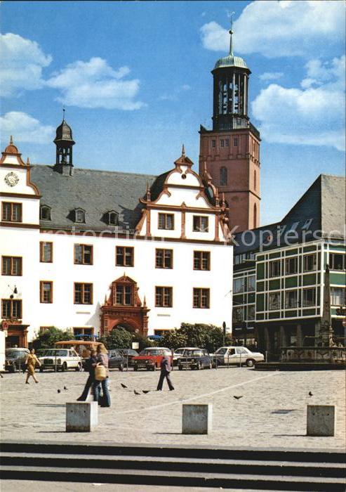 Darmstadt Rathaus mit Stadtkirche