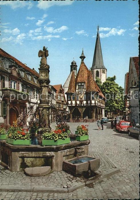 Michelstadt mit Brunnen