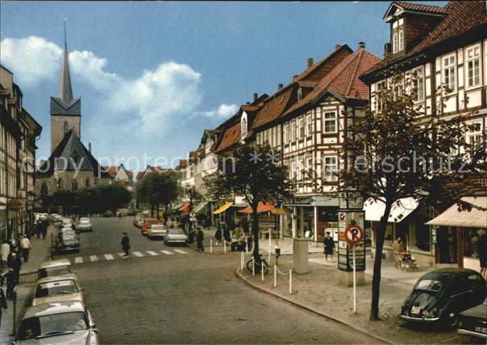 Duderstadt Niedersachsen Marktstrasse mit St. Servatiuskirche