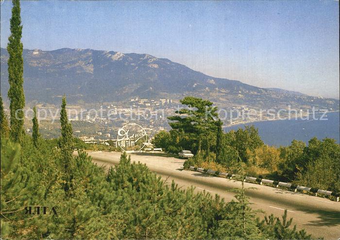 Jalta Yalta Krim Crimea Stadteinfahrt