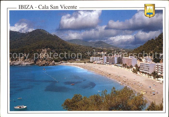 Ibiza Islas Baleares Fliegeraufnahme Strand Cala San Vicente
