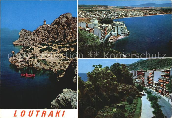 Loutraki Greece Fliegeraufnahme Bucht