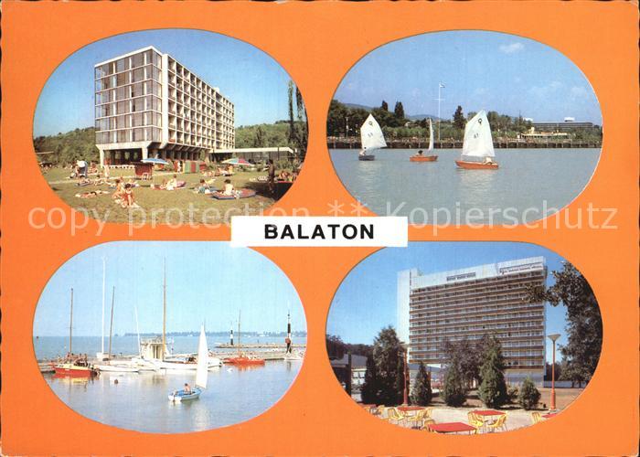Balaton Plattensee See Hafen Hotels