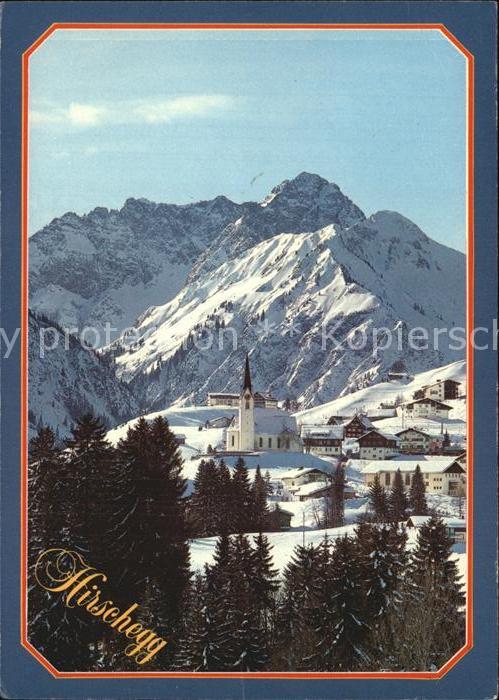 Hirschegg Kleinwalsertal Vorarlberg mit Widderstein