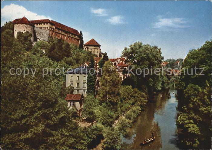 TueBINGEN BW Neckar und Schloss Hohentuebingen