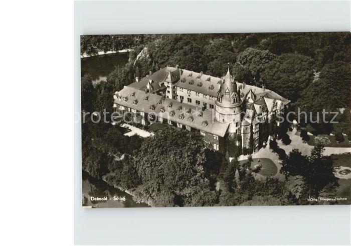 Detmold Fliegeraufnahme Schloss