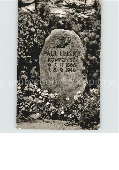 Hahnenklee-Bockswiese Harz Granstaette des Komponisten Paul Lincke