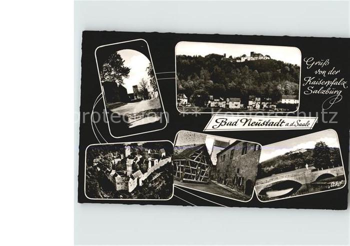 Bad Neustadt Fliegeraufnahme Bruecke Burg