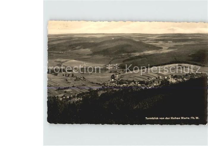 Hohe Warte Thueringen Turmblick