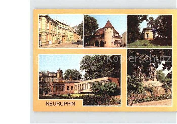 Neuruppin Rosenstrasse Bahnhof Tempelgarten