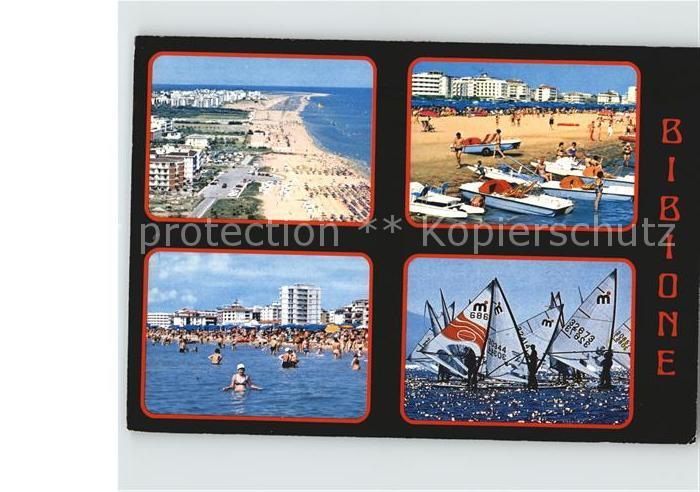 Bibione Fliegeraufnahme Strand Promenasde Surfer