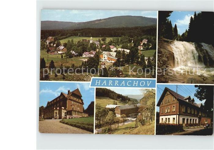 Harrachov Harrachsdorf Wasserfall Stadtansicht