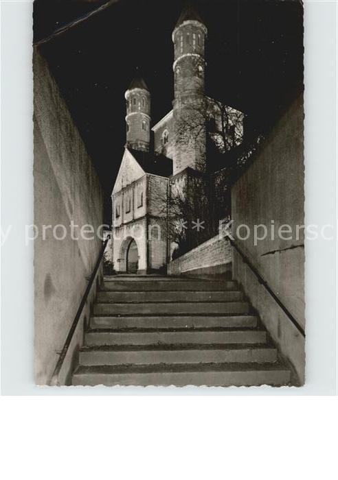 Koeln Rhein Sankt Pantaleon Festbeleuchtung