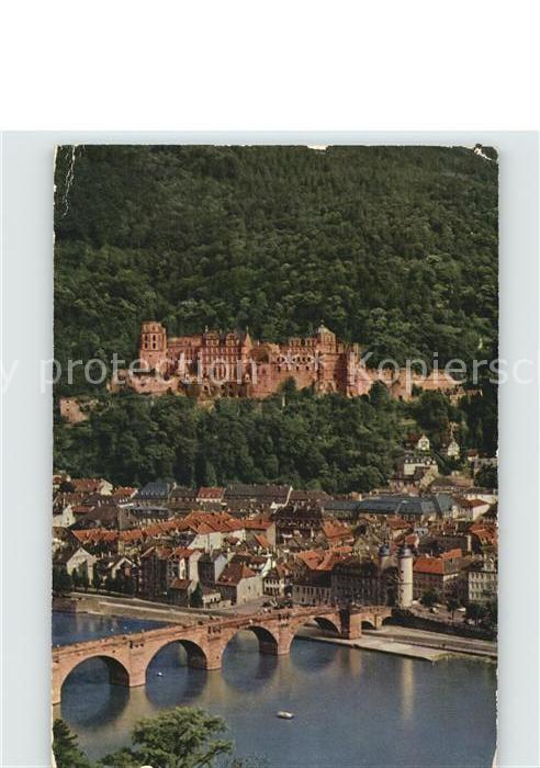 Heidelberg Neckar Alte Bruecke Schloss