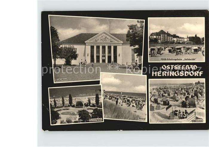 Heringsdorf Ostseebad Usedom Kulturhaus Strand Konzertplatz