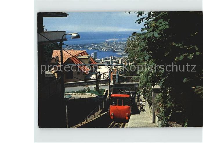 Genova Genua Liguria Panorama vom Righi und Seilbahn