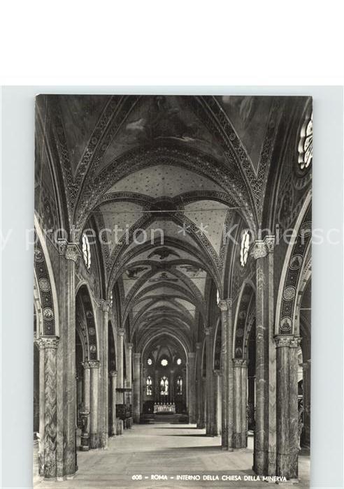 Roma Rom Interno della Chiesa della Minerva