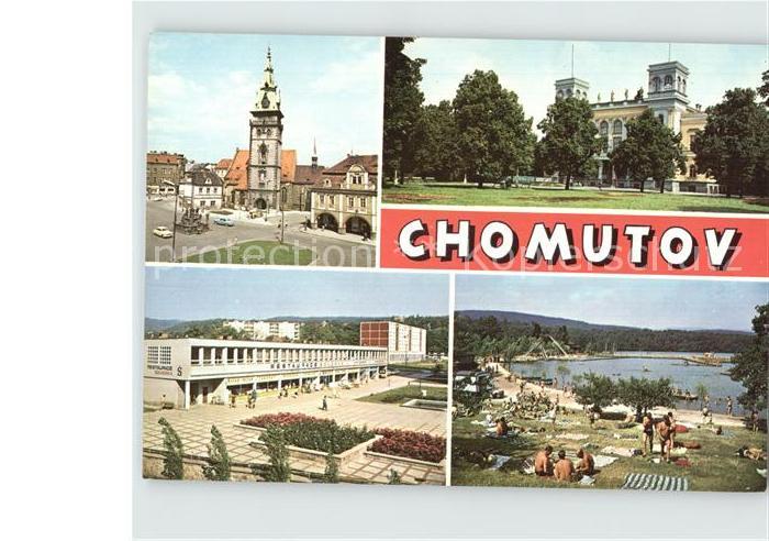 Chomutov Kirche Badesee Park