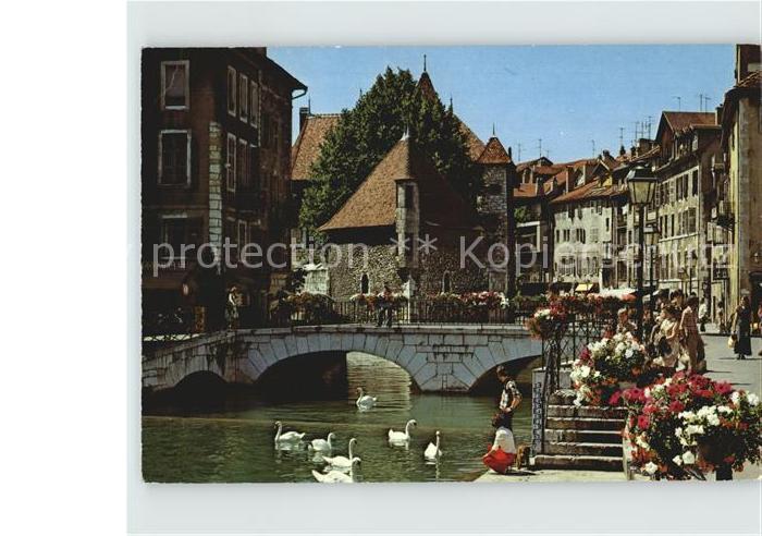 Annecy Haute-Savoie Partie an der Bruecke