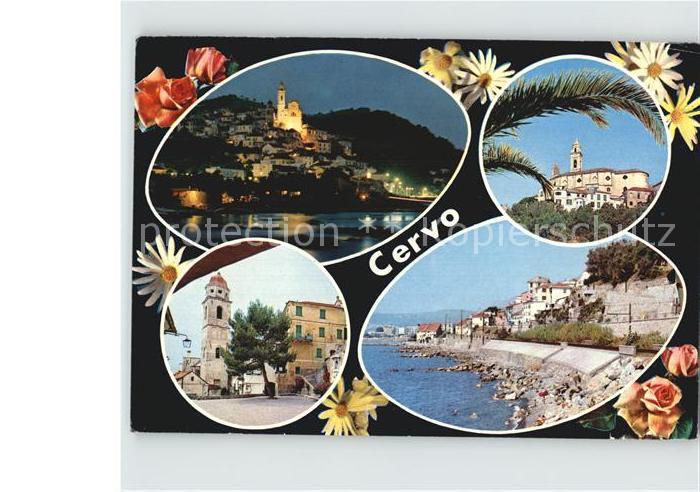 Cervo Burg Kueste Kirche