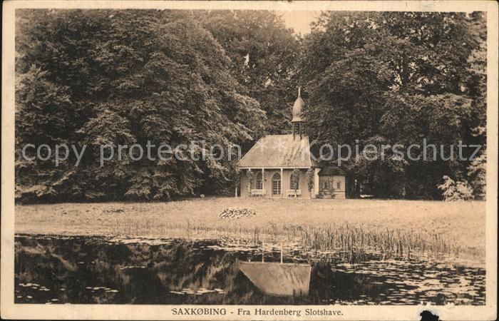 Saxkobing Fra Hardenberg Slotshave Schlossgarten Teich