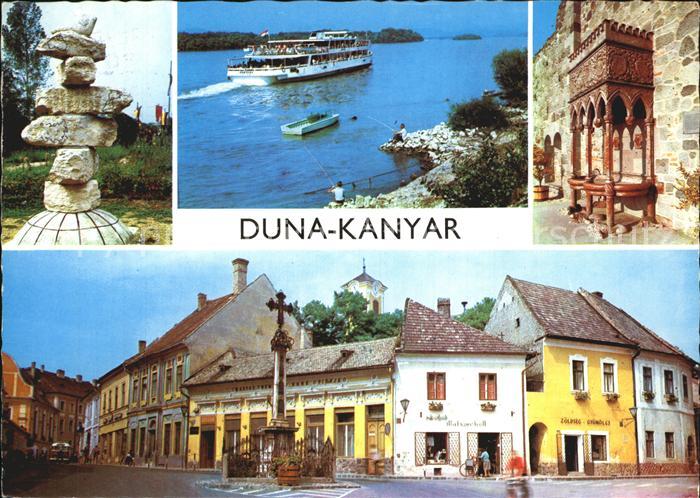 Vac  Duna Kanyar Donauknie Dampfer Ortspartie