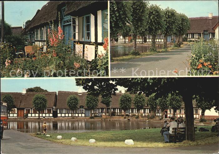 Nordby Gadekaer Wohnhaeuser Teich