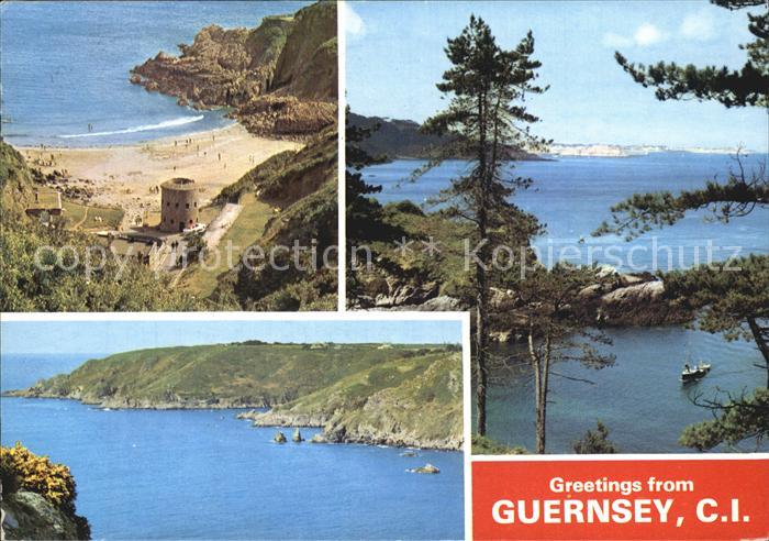 Guernsey Channel Islands Bucht Kueste