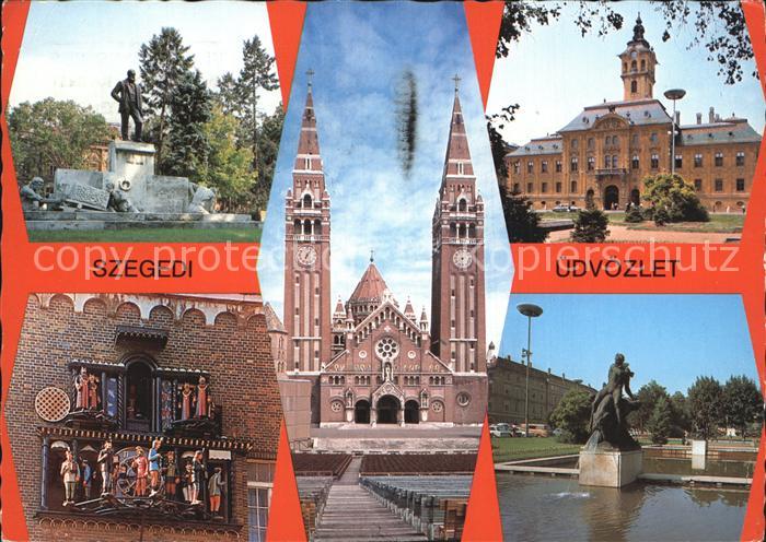 Szeged Denkmal Statue Gebaeude