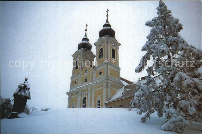 Tihany Bences Apatsag Kirche Winterimpressionen