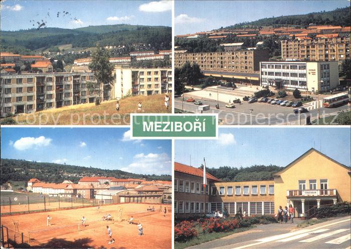 Mezibori Teilansichten Sanatorium Tennisplatz