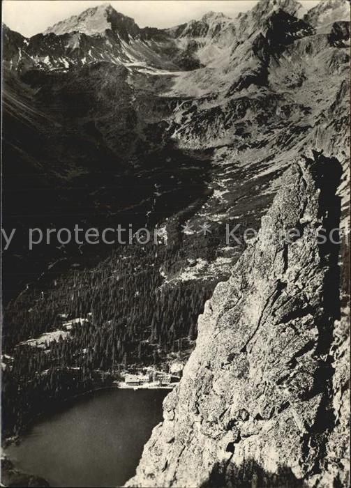 Vysoke Tatry pohl'ad z Ostrvy na severovychod Hohe Tatra Gebirge