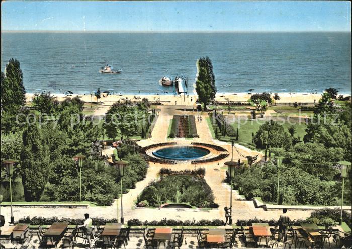 Varna Warna Ansicht vom Goldenen Sand Restaurant Terrasse Strand