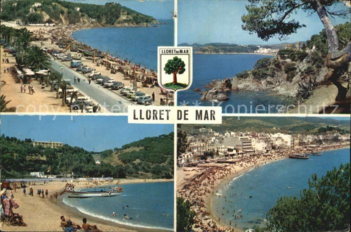 Lloret de Mar Uferpromenade Strand Kueste Felsen