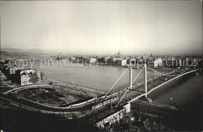 Budapest Elisabethbruecke Donau