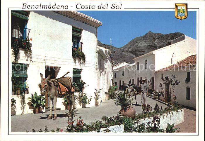 Benalmadena Costa Tipica calle de Comillas Esel Lasttier