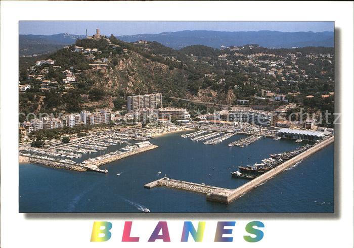 Blanes Hafen Fliegeraufnahme