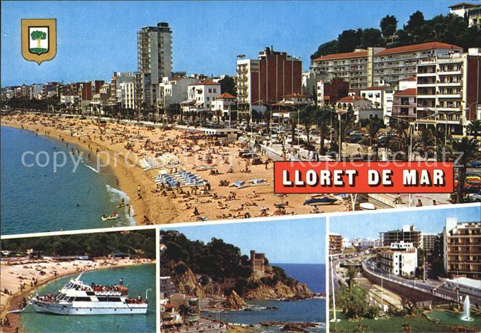 Lloret de Mar Strand Promenade Yacht Kueste
