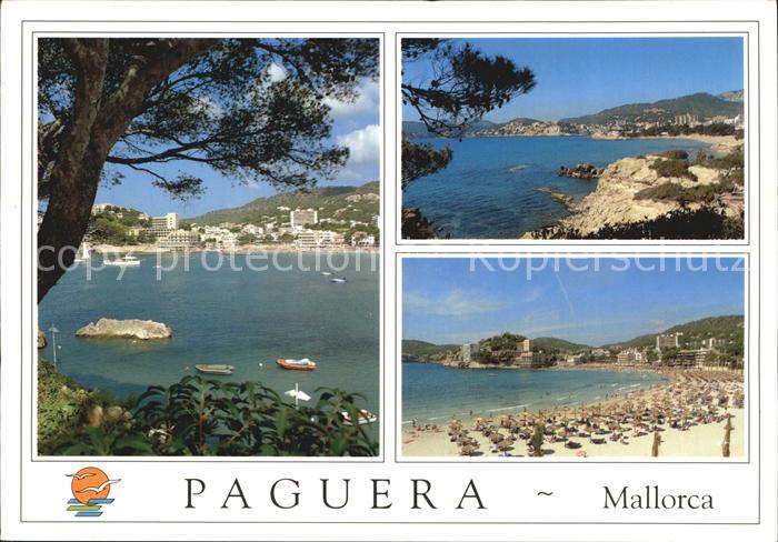 Paguera Mallorca Islas Baleares Panorama Kueste Strand