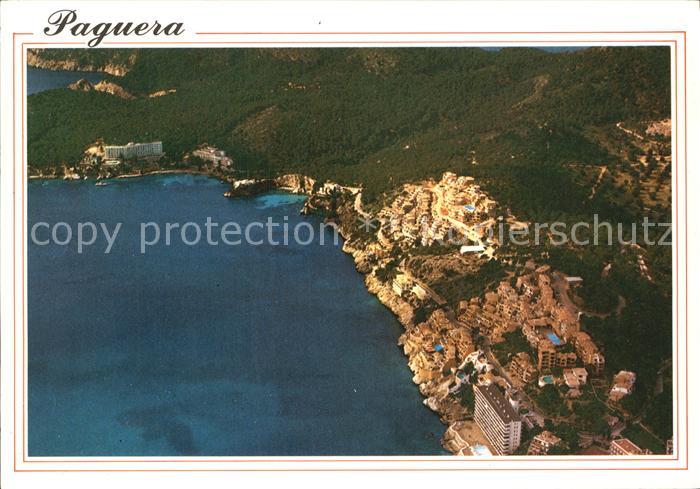 Paguera Mallorca Islas Baleares Cala Fornells Kueste Fliegeraufnahme
