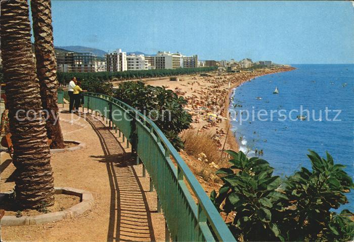 Calella Mirador del Mediterraneo Aussichtsterrasse Strand Mittelmeer