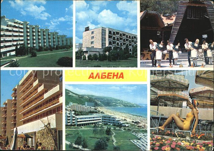 Albena Teilansichten Kurort Hotels Strand Volkstanz
