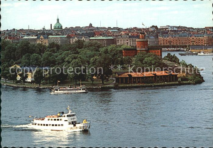 Stockholm View over the sea approach to the city