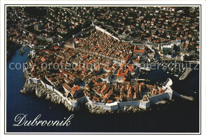 Dubrovnik Ragusa Altstadt Festung Fliegeraufnahme