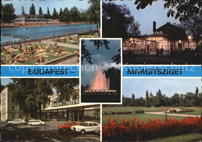 Budapest Margitsziget Margarteninsel Badestrand Grand Hotel Casino Fontaene Park