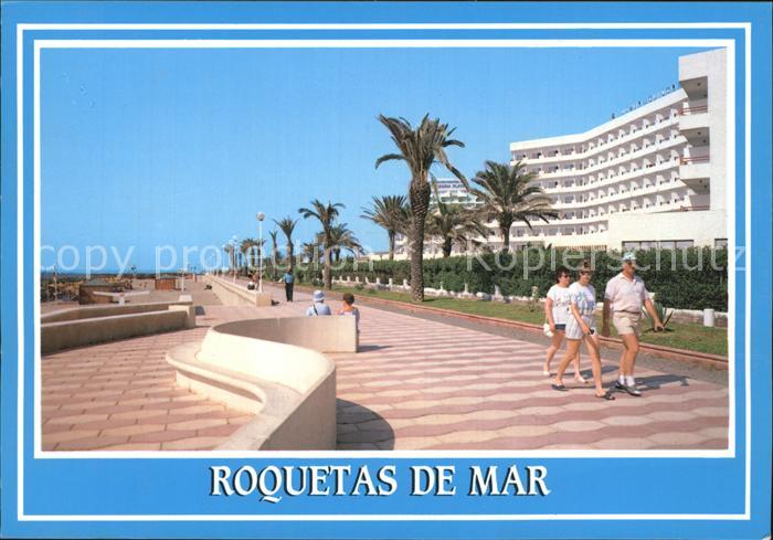 Roquetas de Mar Paseo Maritima Promenade Palmen Hotel