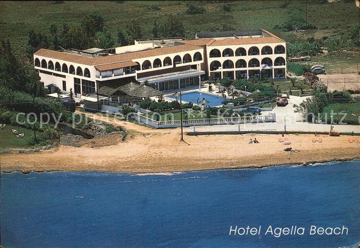 Agnos Karousades Hotel Agella Beach Strand Fliegeraufnahme