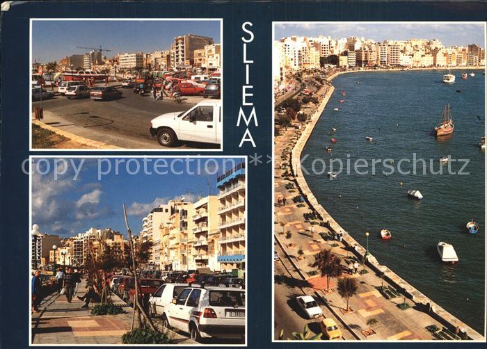 Sliema Strand Strassenpartie